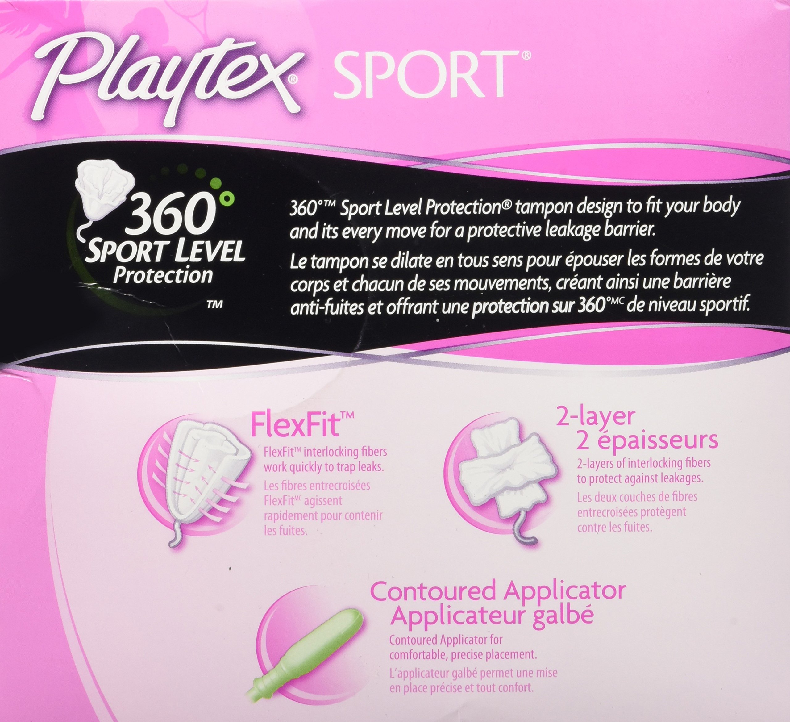 Playtex Sport Unscented Tampon, Regular Absorbency, 36 Count on Galleon