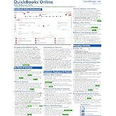 QuickBooks Online Quick Reference Training Card - Laminated Tutorial Guide Cheat Sheet (Instructions and Tips)