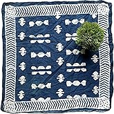 RadhagovindHandicraft Organic Cotton Bandana Moselle, Bandana Scarf, Paisley Design Scarf, Vibrant Color, Premium-Quality, Winter Scarfs, Unique Design Geometric Hand Printed, Hiking Gift,