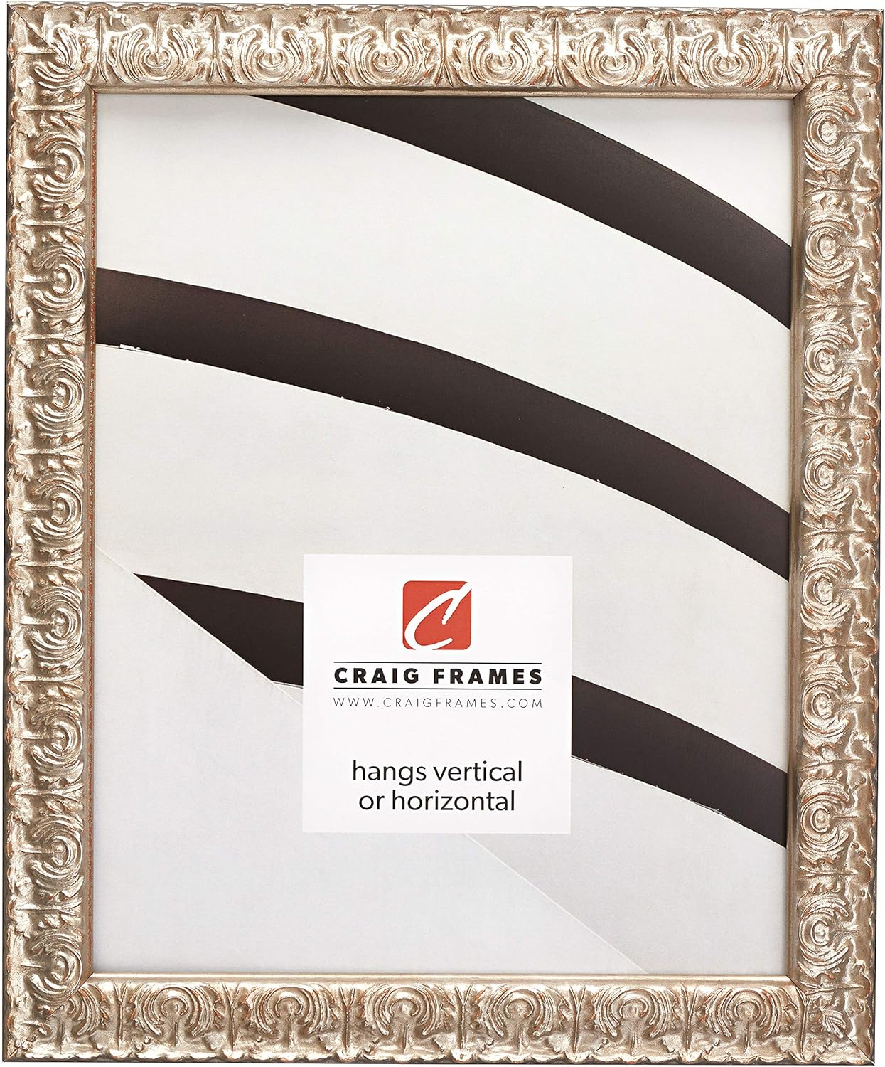 Craig Frames Versailles Picture Frame, 13 x 19 Inch, Silver