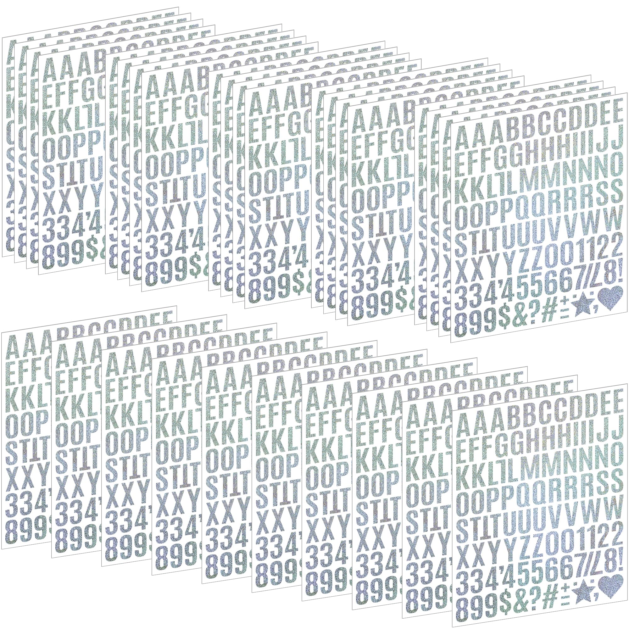 2940 Letter Stickers 30 Sheets Alphabet Stickers