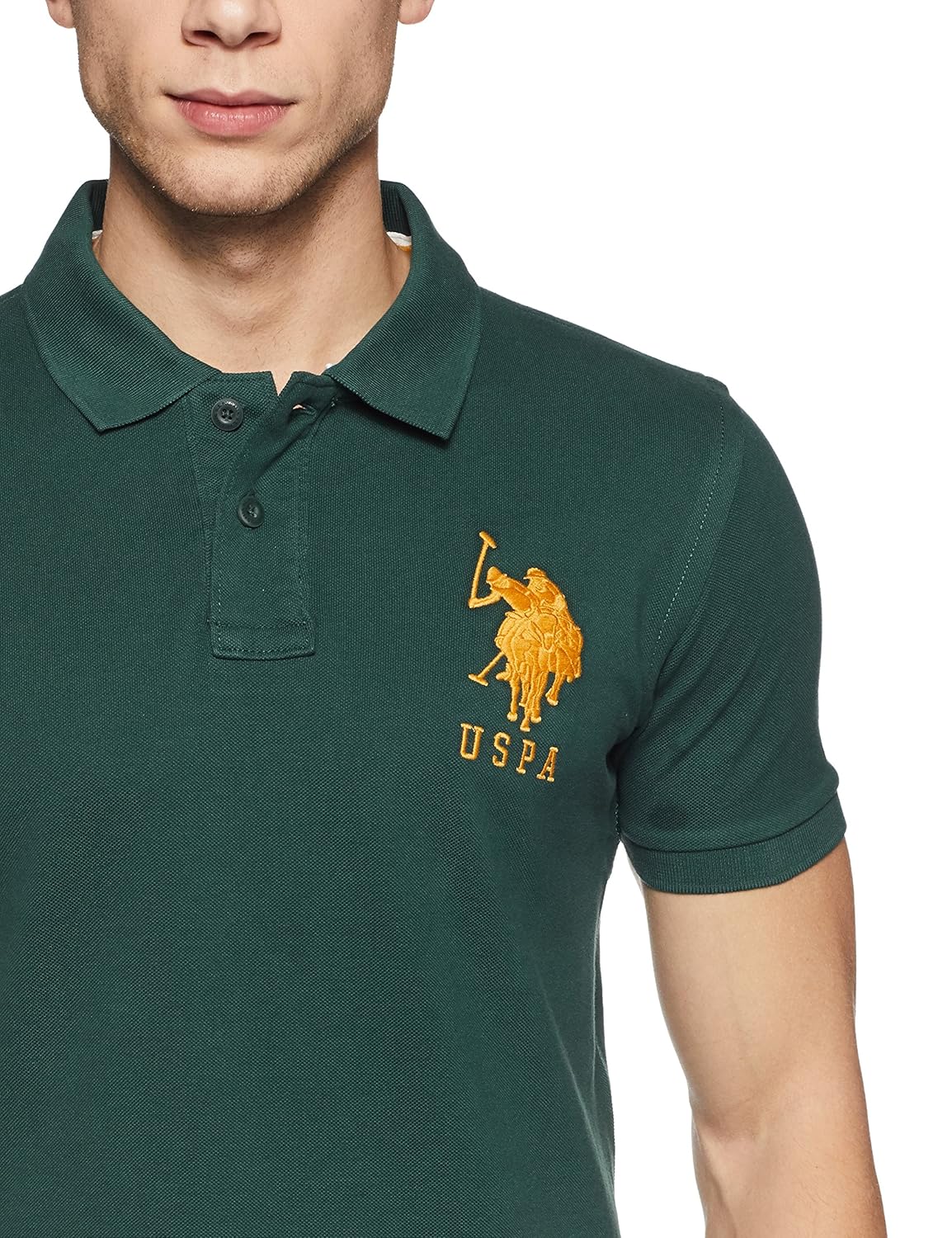 us polo association men's solid regular fit polo