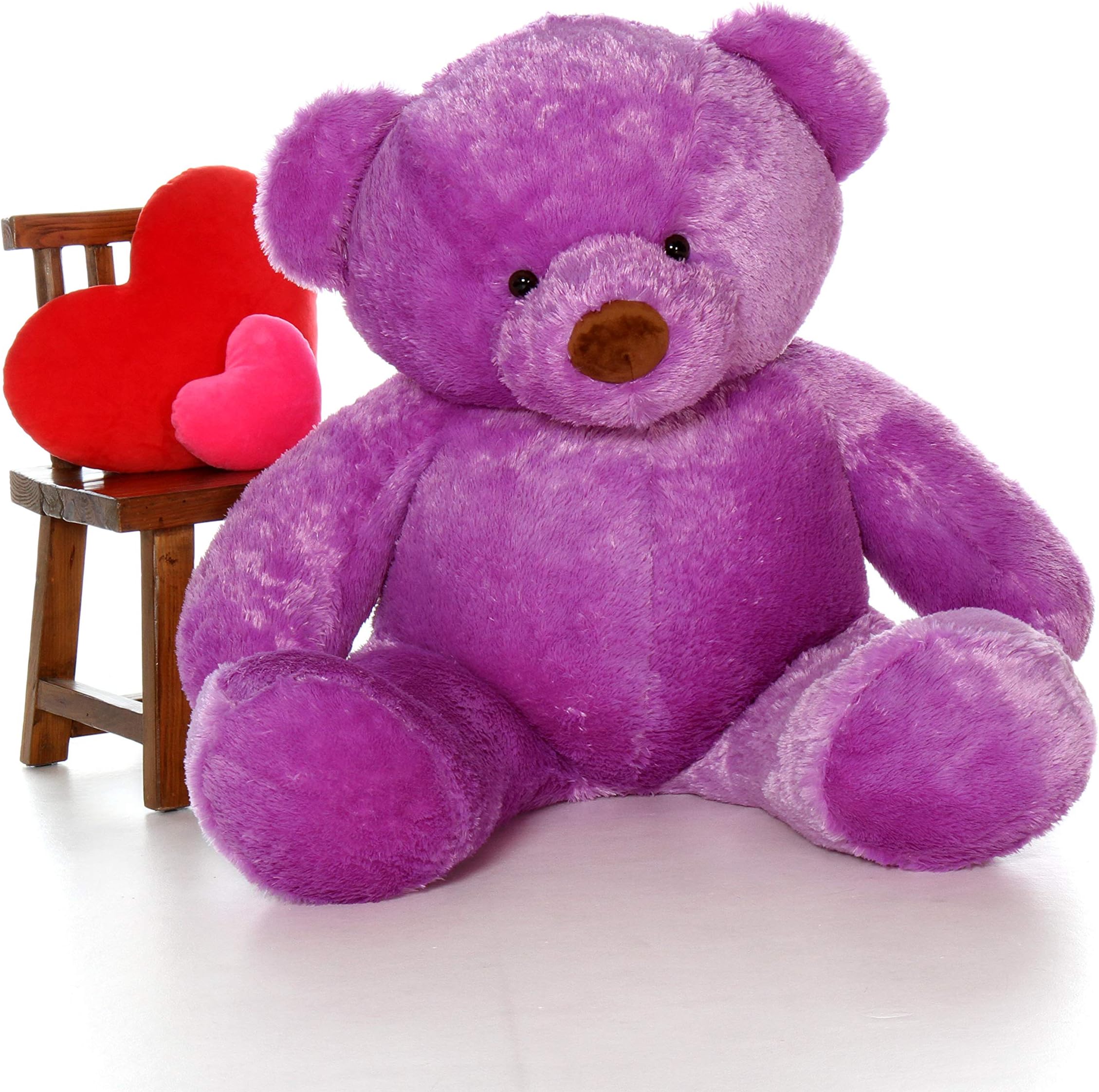 Giant Teddy Original Bear Brand - Biggest Selection of Life Size Stuffed Teddy Bears (Lavender Purple, 5 Foot)
