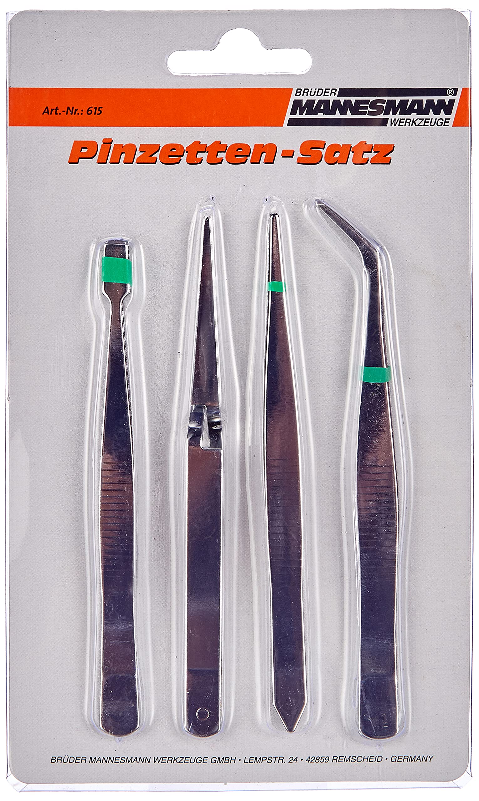 Brueder Mannesmann M 615 Set of Tweezers