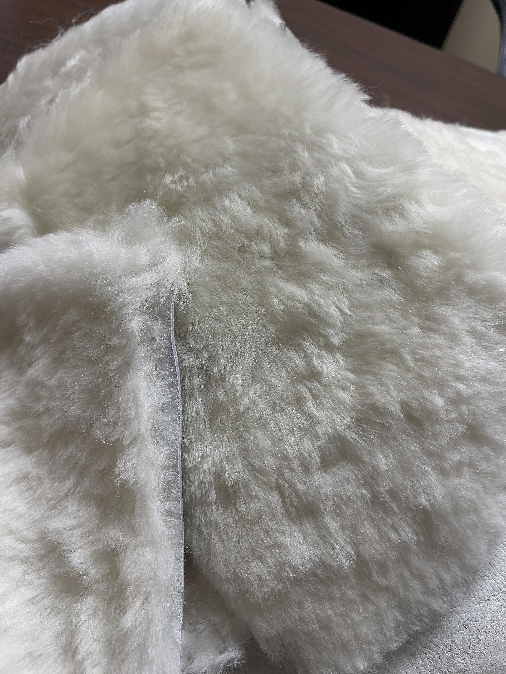 Sheepswool Leather Remnants, Sheep Leather and Wool, Lambs Wool Scrap Appoximately 16-18 Pieces 10