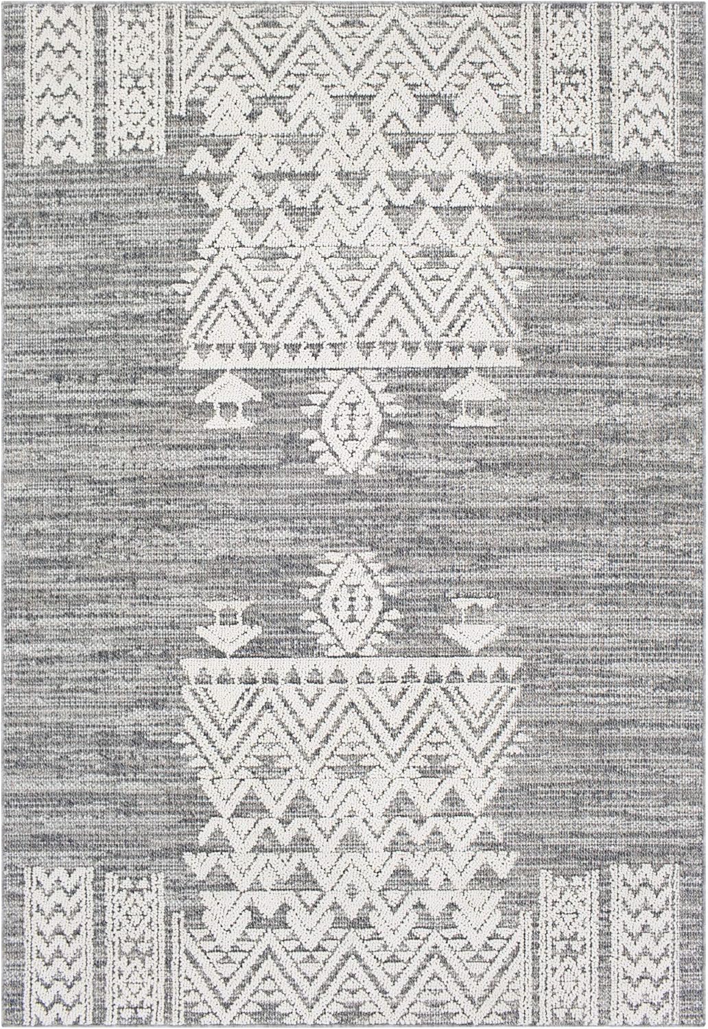 Artistic Weavers Roman Charcoal Area Rug, 2'3" x 3'9": Furniture & Decor