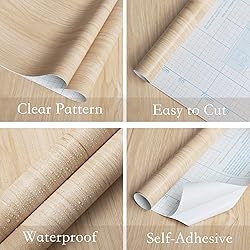 Heroad Wood Contact Paper Peel and Stick Wood Grain
