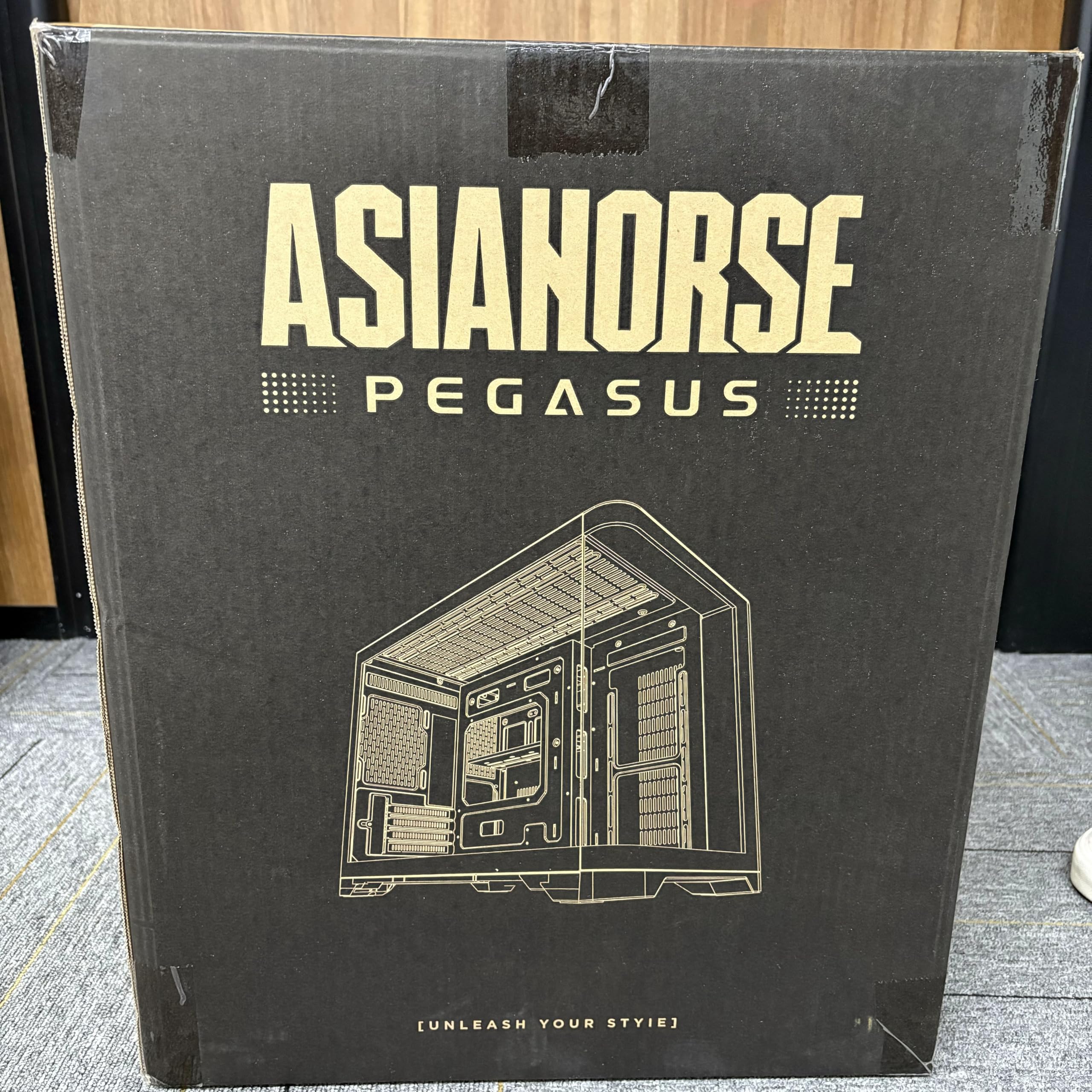 AsiaHorse Pegasus Micro ATX PC Case Dual Chamber 270° Full View Tempered Glass Huge Space MATX Gaming PC Case-360mm Radiator, RTX 40 Compatible, High Airflow Full-Tower MATX Computer Cases-White