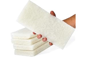 MOP MOB Non-Scratch, Super Long-Lasting Scrubbing Pad 5 pk, 10x4.5in. Best Reusable Multipurpose Scouring Sponge for Home Surfaces. Perfect Pro Grade Multi-Surface Scrubber Pads for Light-Duty Indoor Cleaning