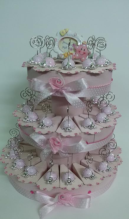 Party Eventdekoration Torta Coccinelle Rosa Portamessaggio 32 Fet Bomboniere Nascita Battesimo Comple Banner Flaggen Girlanden
