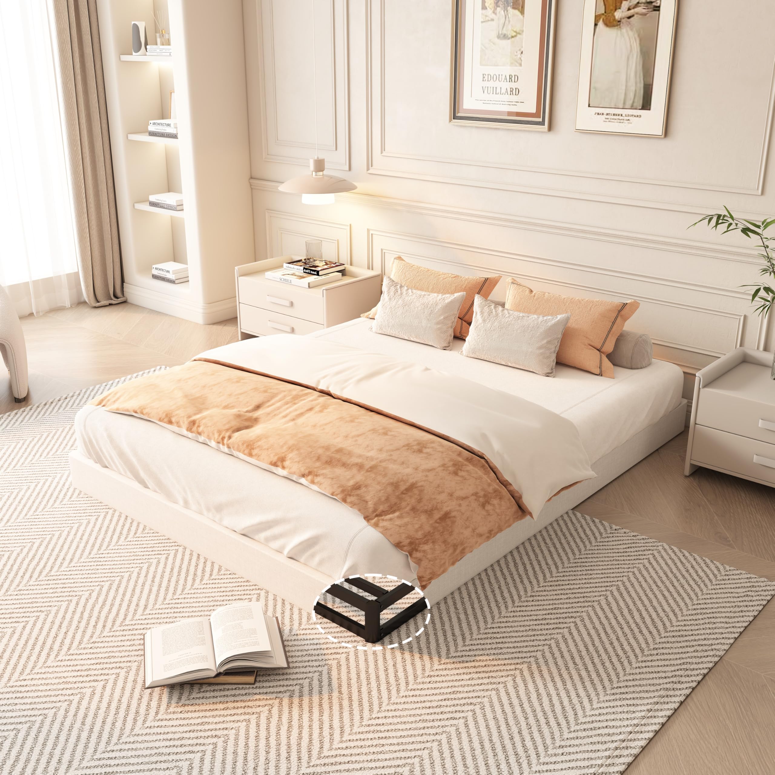 Photo 1 of *UNTESTED*
YORMDMO Queen Size Box Spring, 5 Inch Low-Profile Box Springs with Fabric Cover, Heavy Duty Metal Mattress Foundations Easy Assembly Noise-Free