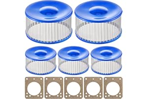 Feekoon 5 Pack Strainer Kits Compatible with Suntec, Beckett Oil Burner Parts, Gaskets and Strainers Fit Most A Series Fuel Pumps Compatible with A2VA7116, A2EA6520, A1VA-7112, Fuel Pump Screen