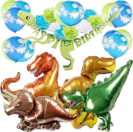 Amazon Com Dinosaur Happy Birthday Decorations For Kids Jurassic