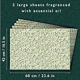 The Master Herbalist Lavender & Neem Oil Drawer Liners 5 Sheet Gift Pack view 4