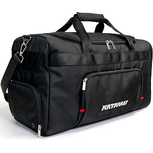 Katamu Gym Duffle Bag for Men & Women – Waterproof Sports Travel Bag | with Shoe Compartment, Laptop Sleeve, Wet Pocket & Lug