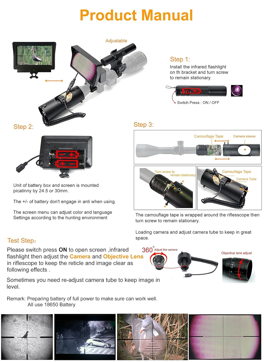 bestsight DIY Digital Night Vision Scope for Rifle Hunting