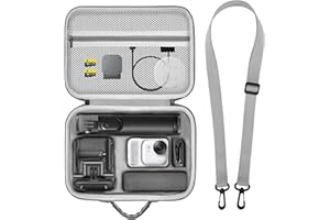 Carrying Case for Insta360 Go Ultra, Large Capacity Storage Bag, Portable Travel Organizer, Protective Cover with Shoulder St