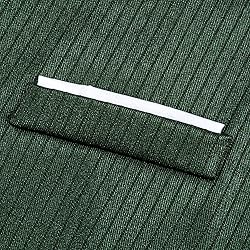 Barry.Wang Mens Emerald Green Suit Vest Striped