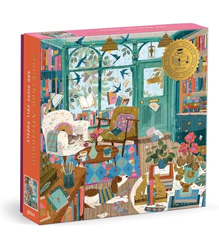 Amazon.com: Galison Season's Reading – 500 Piece Foil Jigsaw