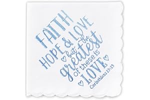 W&F GIFT Handkerchief - 12" x 12" - Something Blue for Bride on Wedding Day - Bridal Weddings Hankie