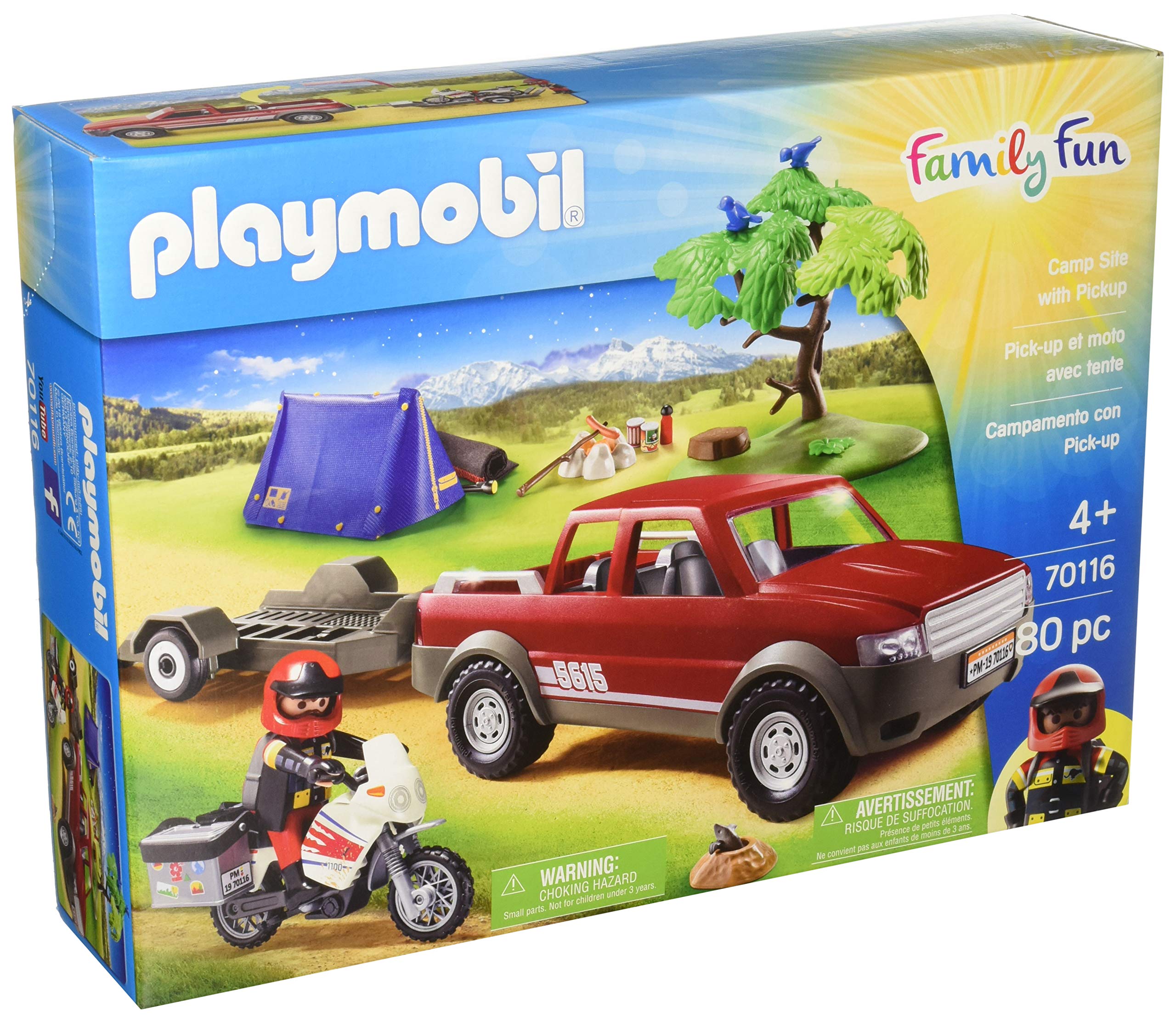 Playmobil PLA70116 Camps with Pick Dolls and Figures Accessories, Multicoloured