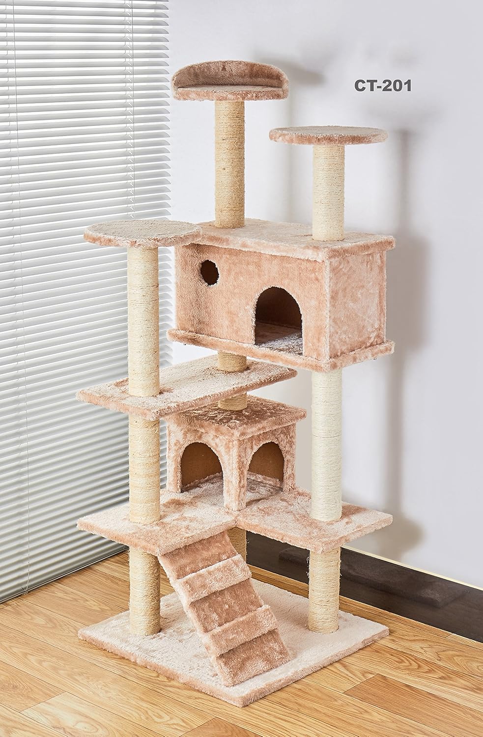 assembled cat trees