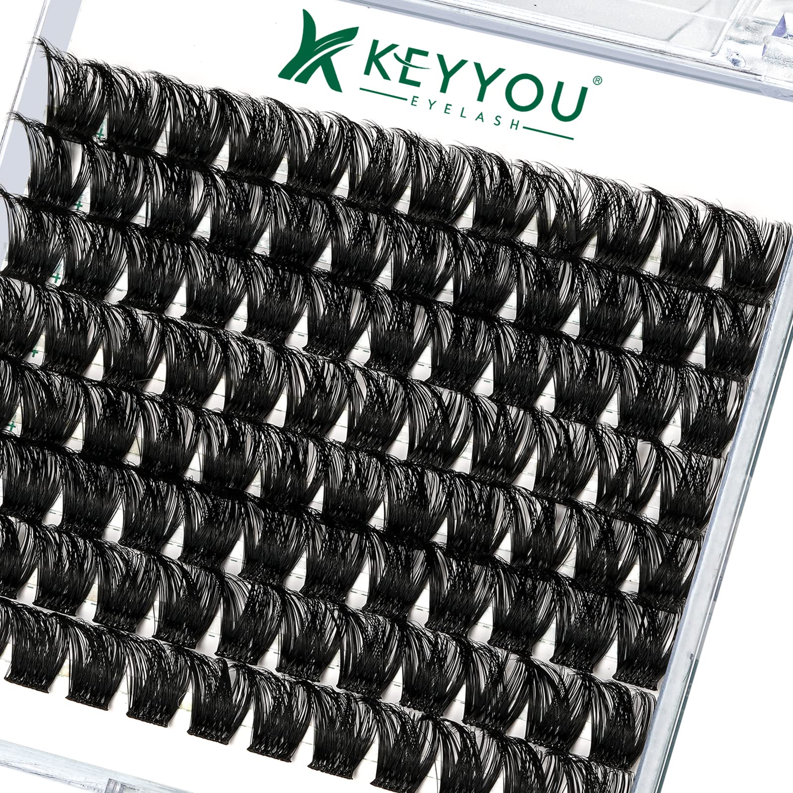 Photo 1 of Lash Clusters 96pcs Individual Lashes Y01 D Curl 14mm Eyelash Clusters KEYYOU Volume Wispy Lash Extension Soft&Comfortable Easy DIY at Home(Y01,D-14mm)