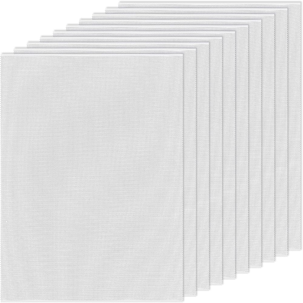 DIVINA VITAE 10x White Fursuit Eye Mesh 30x20cm Plastic PVC 0.5mm Therian