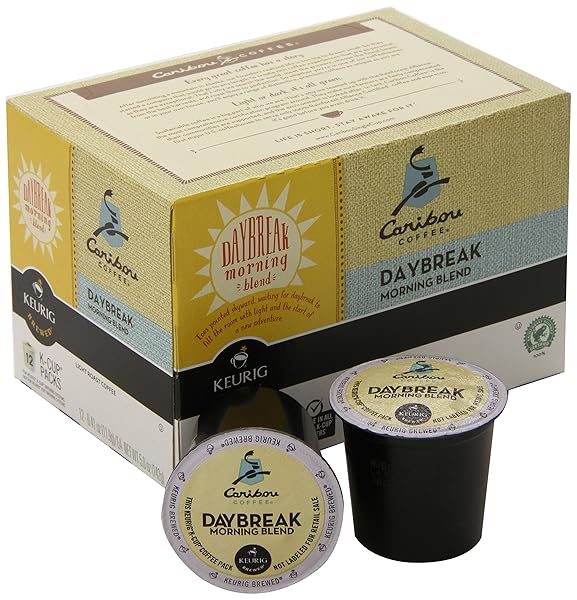 CARIBOU COFFEE, DAYBREAK MORNING BLEND K-CUPS FOR KEURIG K-CUP BREWERS, 12-COUN