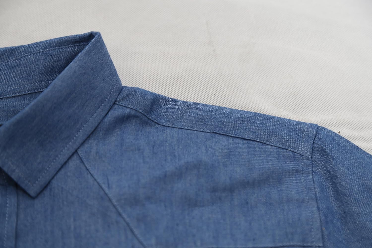 big and tall short sleeve denim shirt