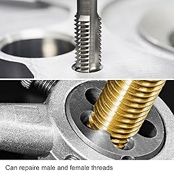 uxcell M15 x 1mm Metric Tap and Die Set, Machine