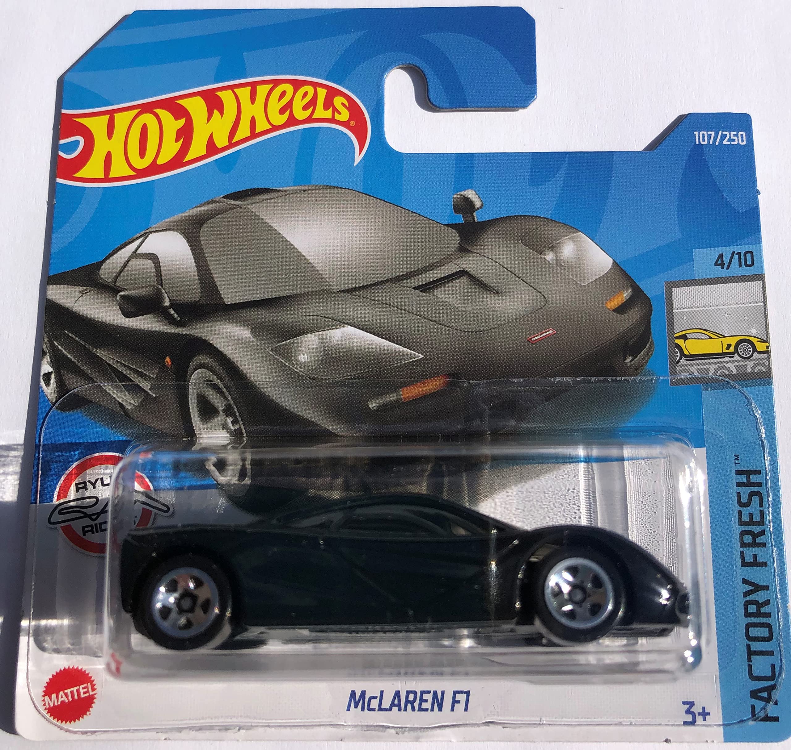 2022 Hot Wheels McLaren F1 Black 107/250 (Short Card) HCT93