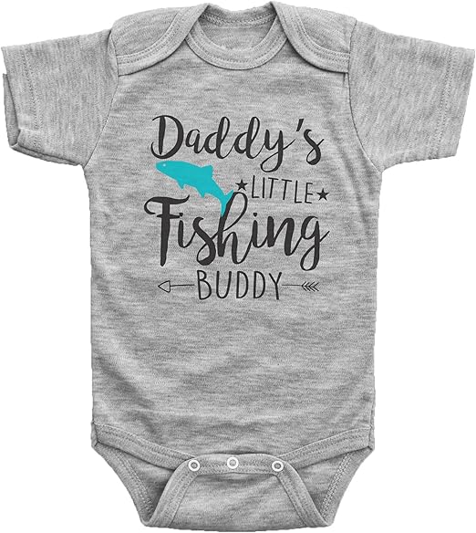 daddy's little fishing buddy onesie
