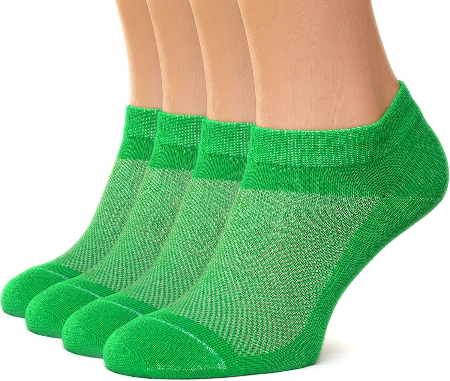 4 Pack Unisex Ultra Thin Breathable Dry Fit Low Cut Running Ankle Socks