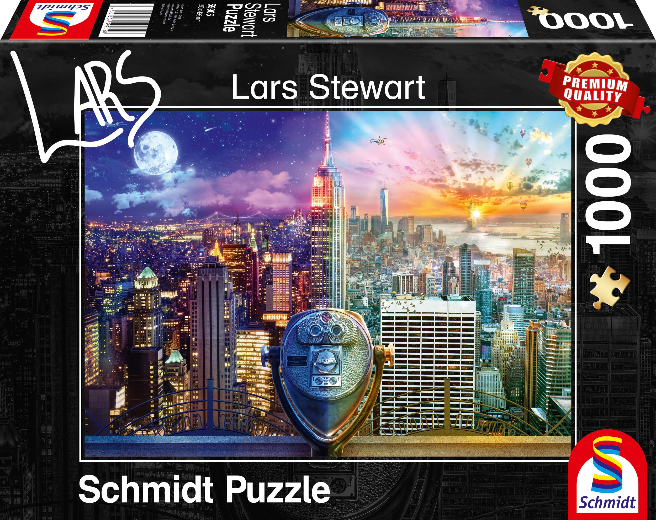 Schmidt | Lars Stewart: New York - Night & Day (1000 pieces) | Jigsaw Puzzle | Ages 12+
