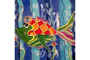 Tile Craft 4x4 Tropical Fish Ceramic Tile