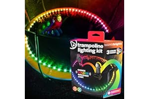 Brightz BounceBrightz LED Trampoline Light - Fun Trampoline Accessories Toys Games Stuff Gifts for 14 14ft 16ft 15 15ft Sizes Perfect Outdoor Backyard for Kids Boys Girls Teens Tweens
