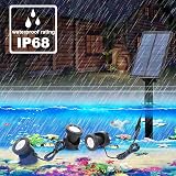NATPOW Solar Pond Lights 3 Lamps 18 LEDs IP68 Underwater Spotlight view 3