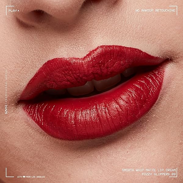 NYX PROFESSIONAL MAKEUP SMOOTH WHIP MATTE LIP CREAM, LONG LASTING, MOISTURIZING, VEGAN LIQUID LIPSTICK – FUZZY SLIPPERS (WARM PLUM)