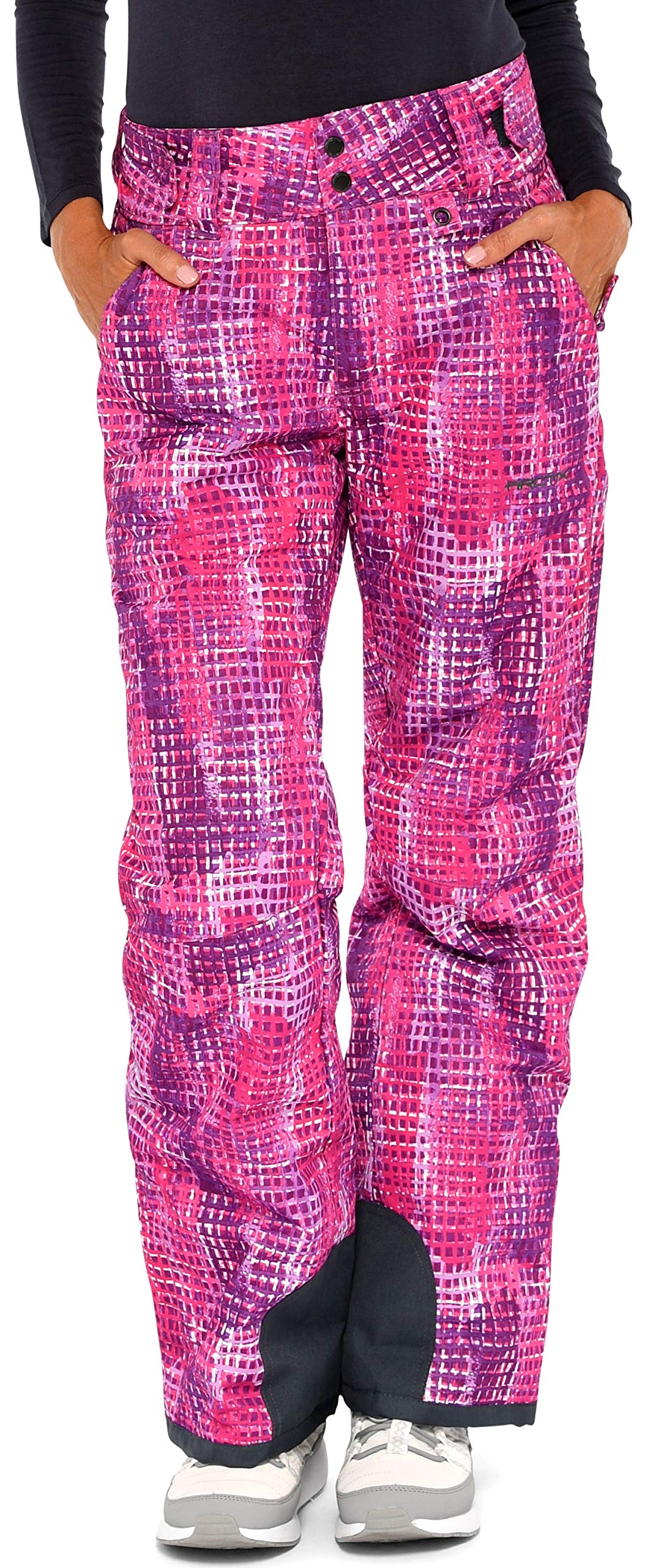 Arctix Women’s Insulated Snow Pants, Windows Print Purple, Medium