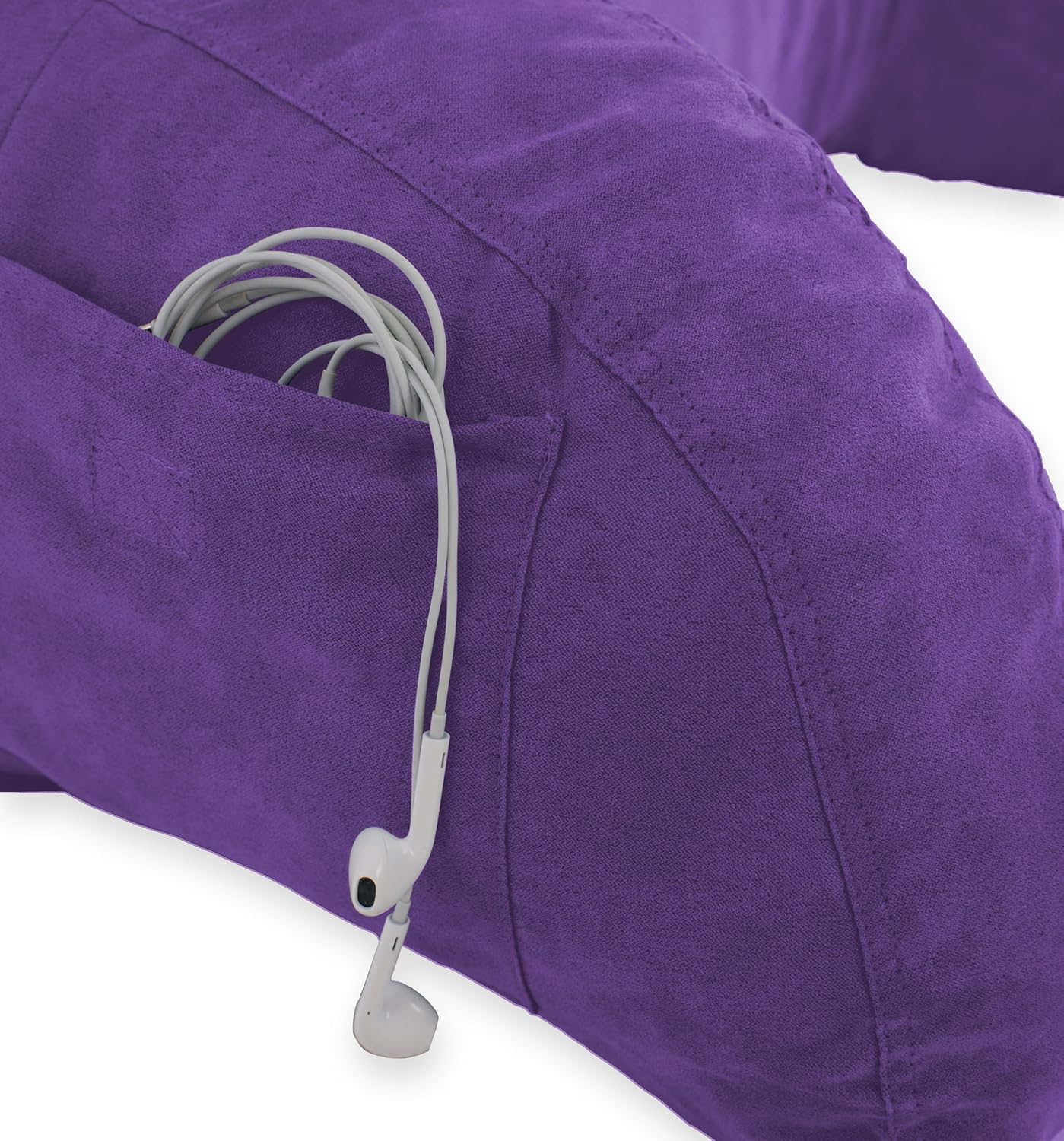 Deluxe Comfort Microsuede Bed Reading & Bed Rest Pillows, One Size, Light Purple: Home & Kitchen