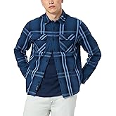 Buffalo David Bitton Men's Shirt Style Shacket Jacket, Whale Plaid, Large