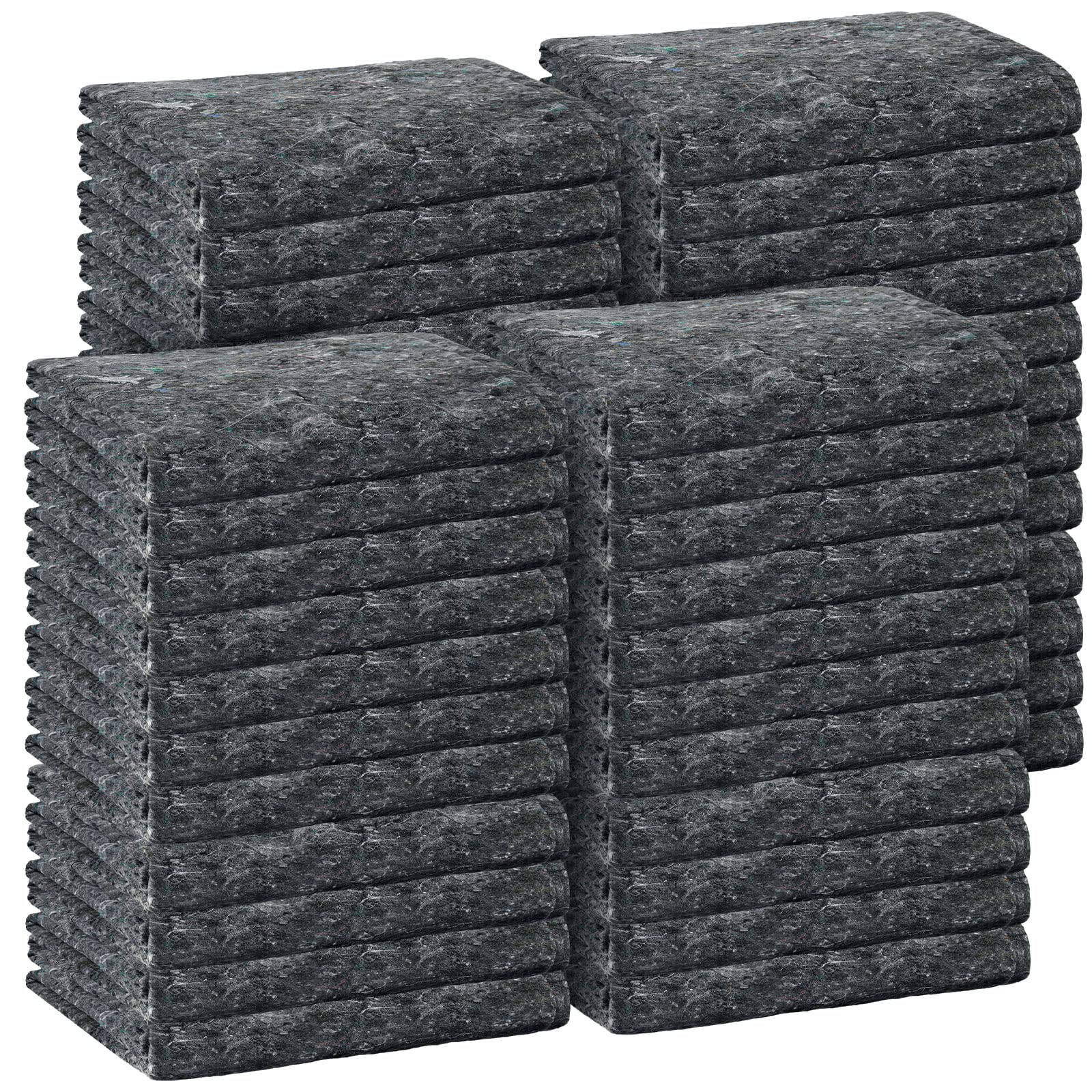 32 Pack Moving Blankets - 54" X 72" Textile Furniture Pads For Protecting Floors & Items During Moves & Storage