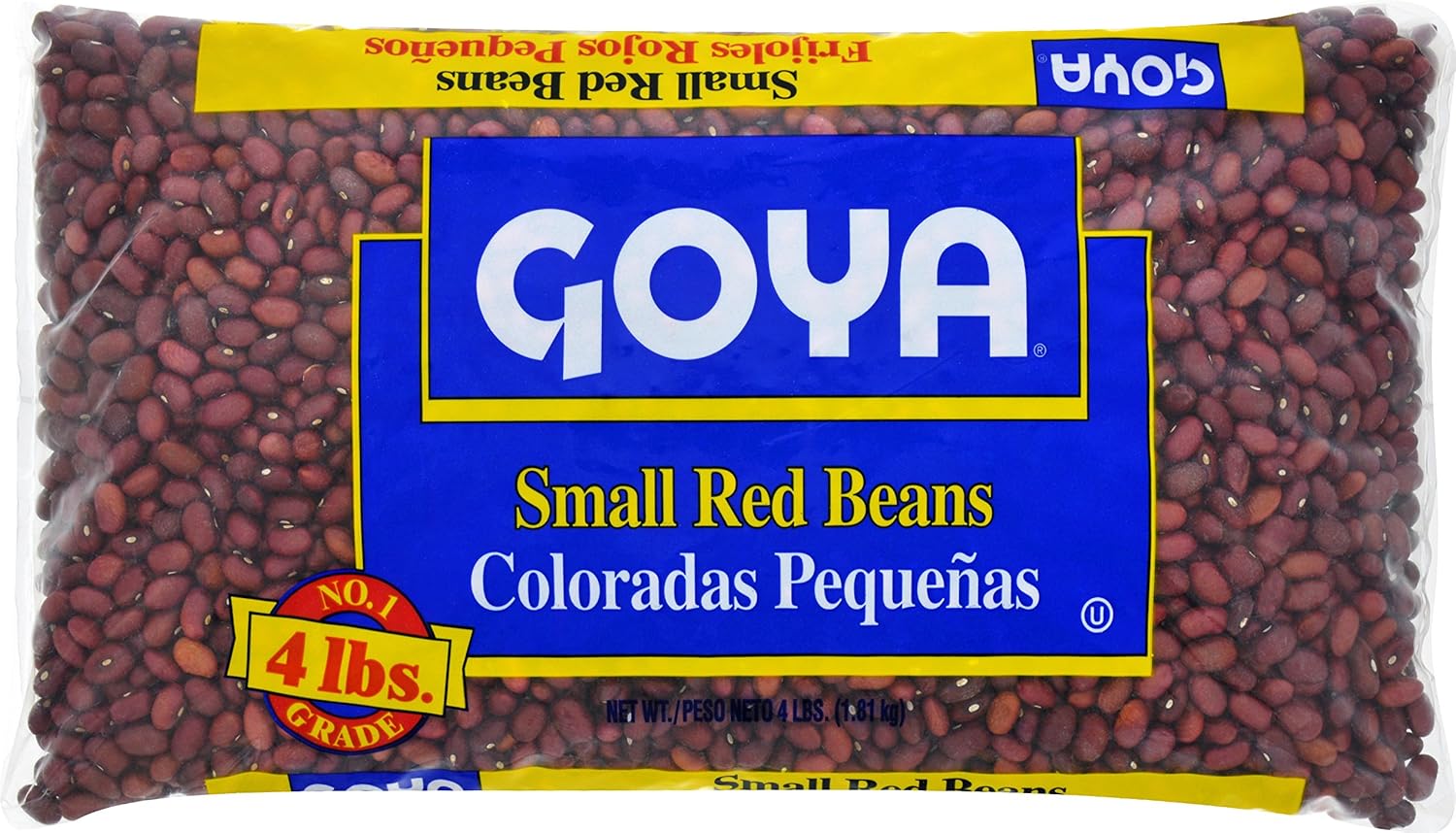 Goya Foods Small Red Beans, 4 Pound (1 bag)