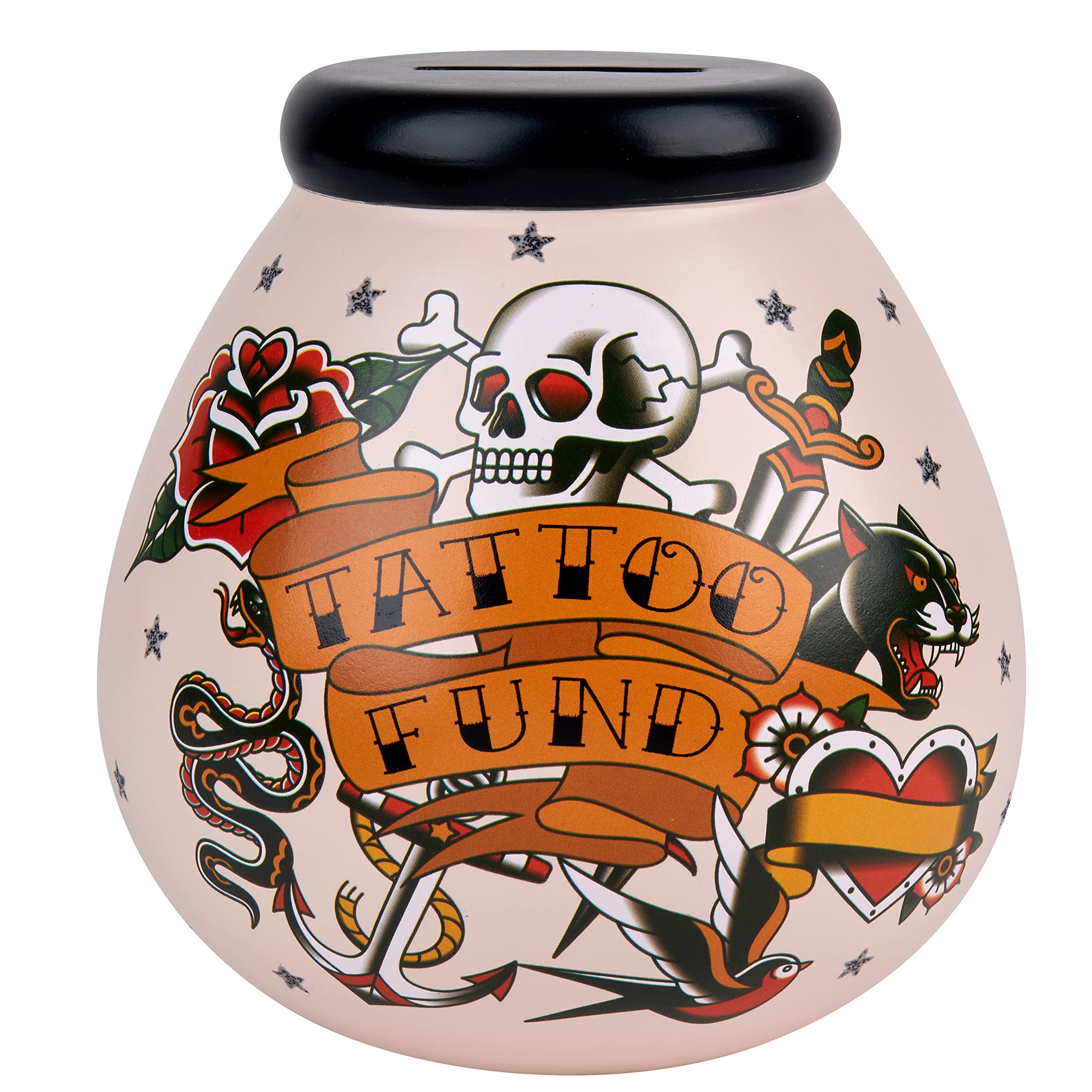 Pot of Dreams Save & Smash Money Pot - Tattoo