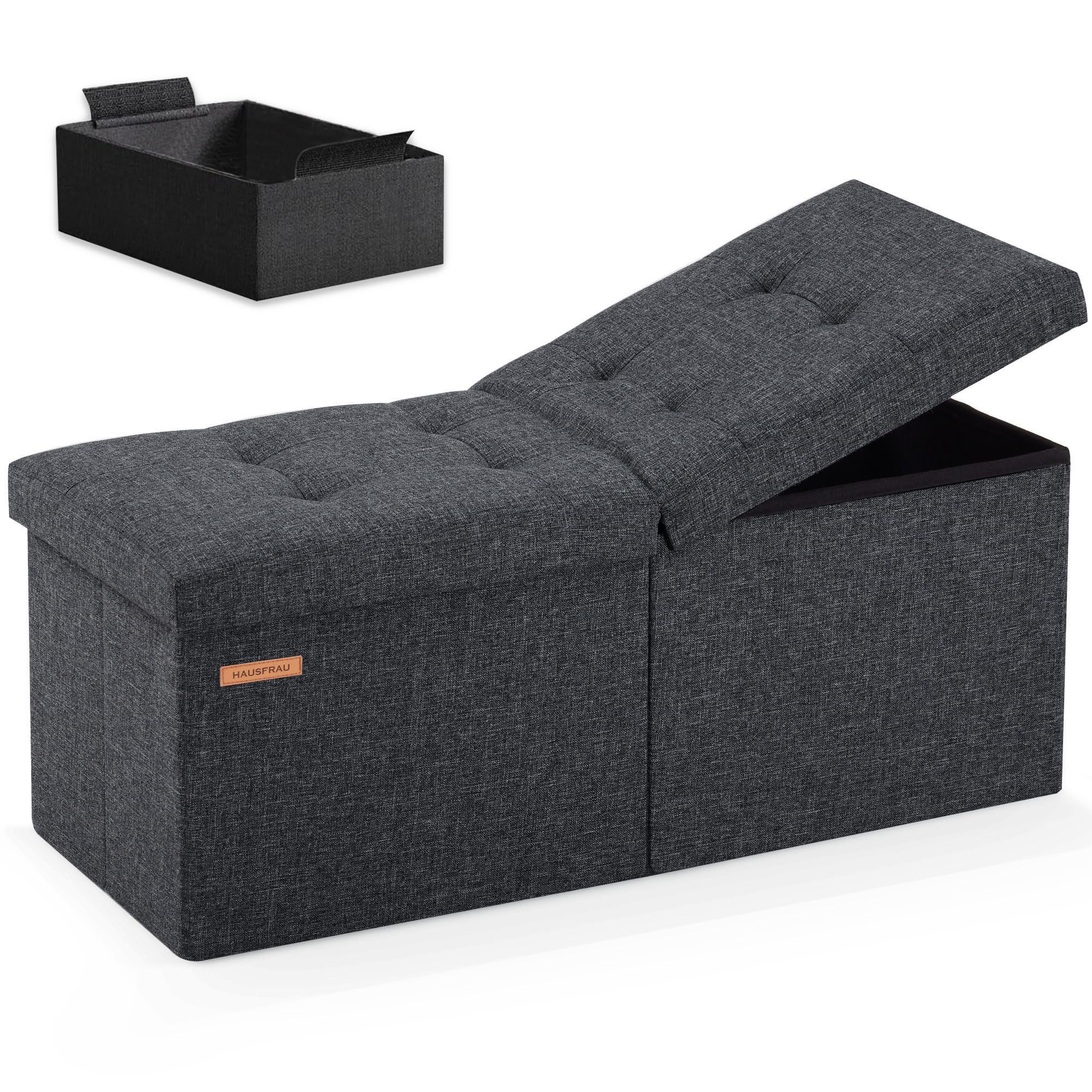 HAUSFRAU 31.5 Inches Ottoman with Storage