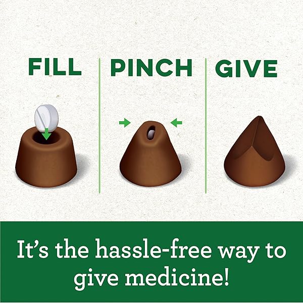 GREENIES PILL POCKETS FOR DOGS SMALL SIZE, TABLET PILL TREATS FOR DOGS, HICKORY SMOKE FLAVOR, 3.2 OZ. POUCH