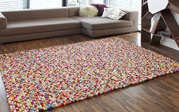Kare Design Teppich Bunt Bobbel Multi 240 X 170 Cm Amazon De