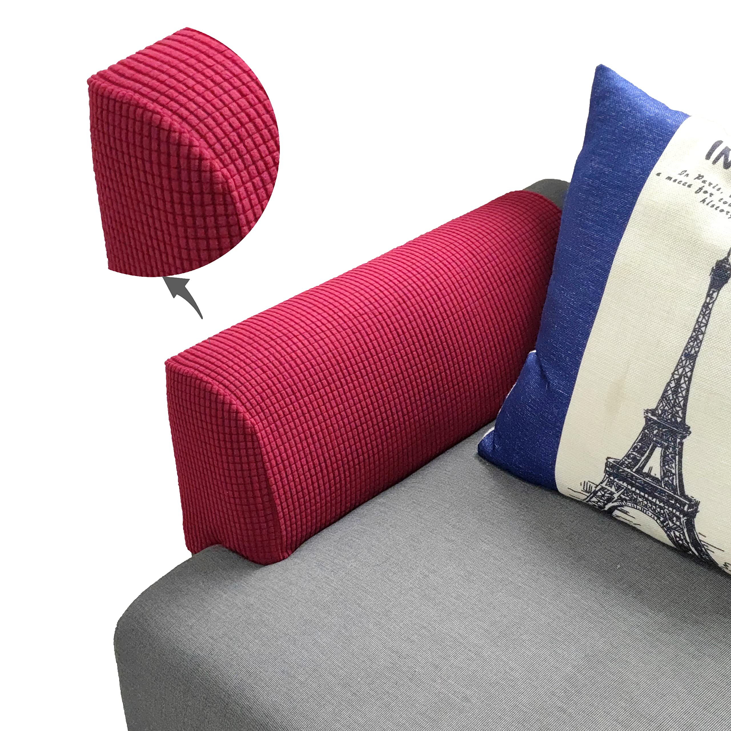 Armrest Covers Set of 2 Stretch Armchair Arm Covers Soft Sofa Arm Covers Non-Slip Furniture Protector