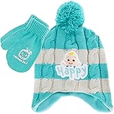 CoComelon Toddler Winter Hat and Snow Gloves for Toddler Set with Cute Mittens and Soft Beanie Adorable Outdoor Wear